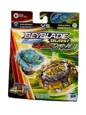 Hasbro Beyblade Burst QuadDrive Set - Gold & Teal Accents New in Box